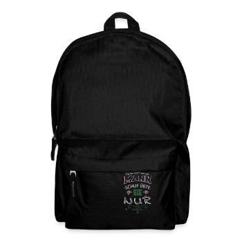 geschenkidee 2018 lustig feminismus zitat - Rucksack - Schwarz - Vorne