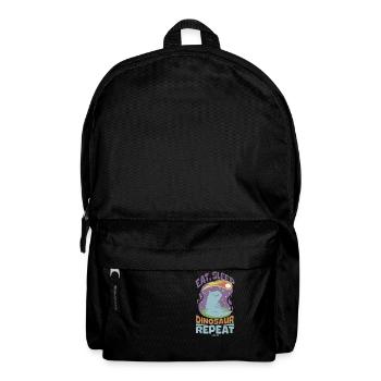 Eat Sleep Dinosaur Repeat - Backpack - black - Front