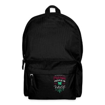 Athlete Bicycle Swimmer Jokes present idea - Backpack - black - Front