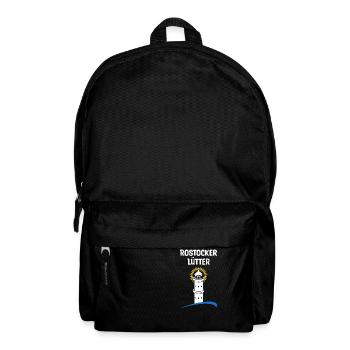 Rostocker Lütter Heimat Rostock Geschenk - Rucksack - Schwarz - Vorne