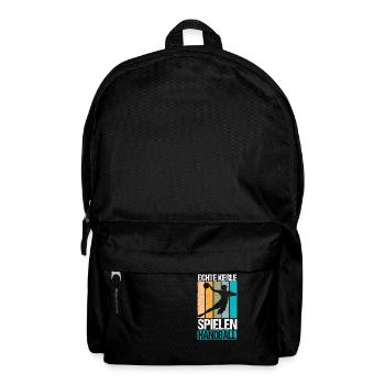 Echte Kerle spielen Handball - Rucksack - Schwarz - Vorne