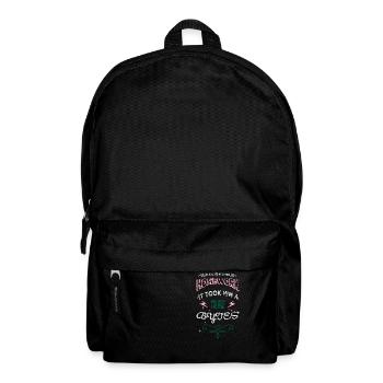 birthday dads favorite computer language - Backpack - black - Front
