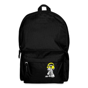 Dachshund Hundeliebe Kopfhörer Hundefans Dachshund - Rucksack - Schwarz - Vorne