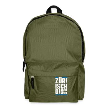 Züri isch öis - Rucksack - Olivgrün - Vorne