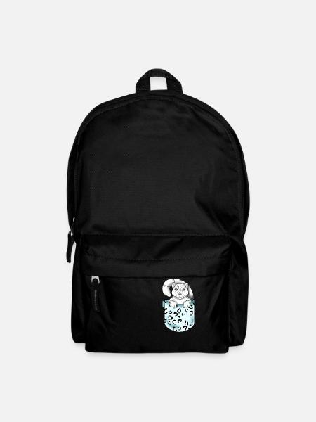 Schneeleopard - Rucksack - Schwarz