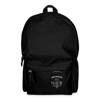 alkohol haustier hundehalter windhund - Rucksack - Schwarz - Vorne