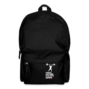 Ich Liebe Powerlifting - Rucksack - Schwarz - Vorne