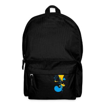 Der unwirkliche Pfeifenraucher - Rucksack - Schwarz - Vorne