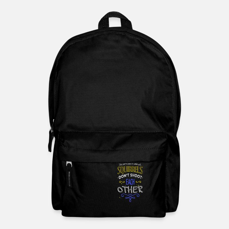 Anti War Disarmament Peace Symbol Bird - Backpack - black