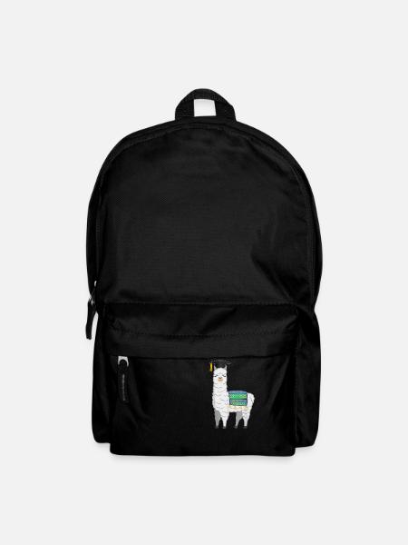 Funny Llama With Graduation Hat School Graduation - Rucksack - Schwarz