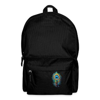 Plume de paon mystique - Sac à dos - noir - Devant