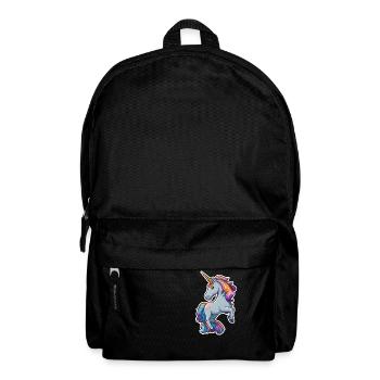 Niedliches kleines Einhorn - Rucksack - Schwarz - Vorne
