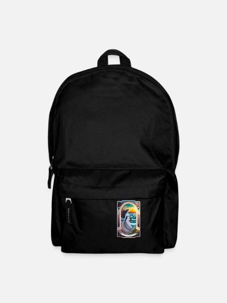 Surfen - Jugendstil - Rucksack - Schwarz