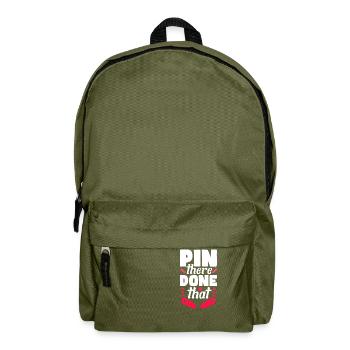 Pin there Done that - Backpack - olive green - Front
