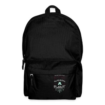joke gift idea happy christmas celestial fun geek - Rucksack - Schwarz - Vorne