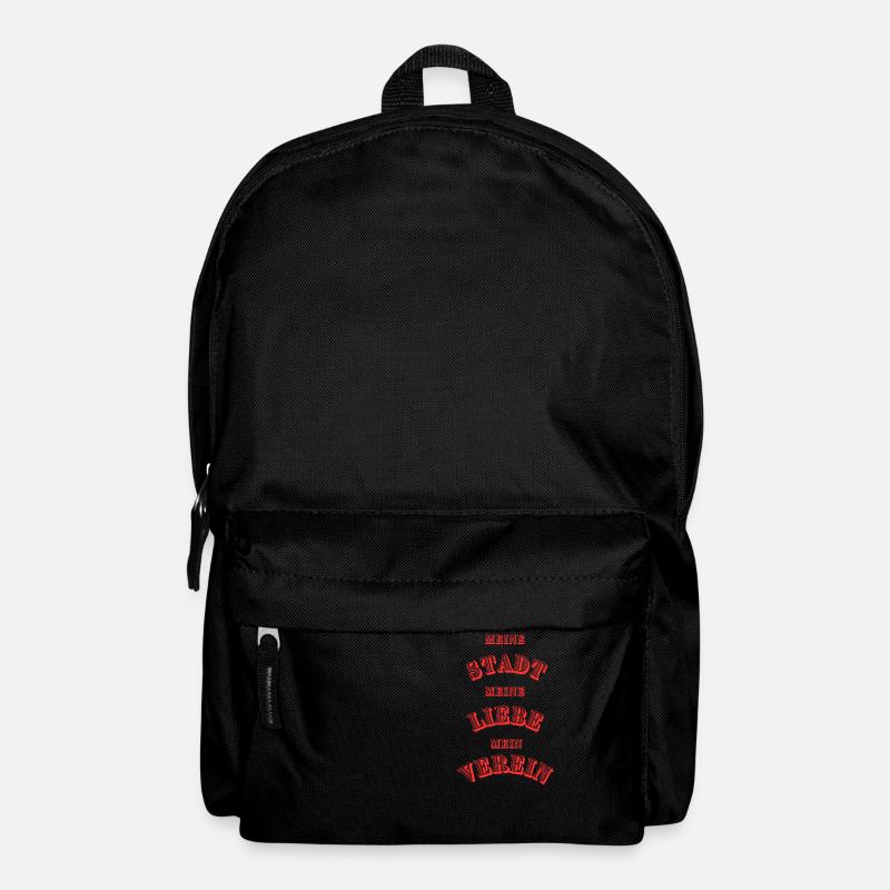 Rot-Weiß - Rucksack - Schwarz
