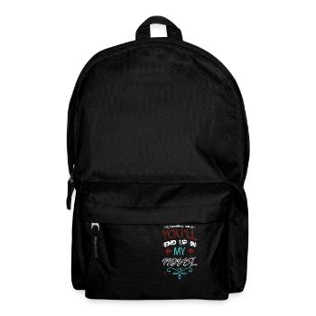 Editer Fun School Book Lover Statement Sayings - Backpack - black - Front