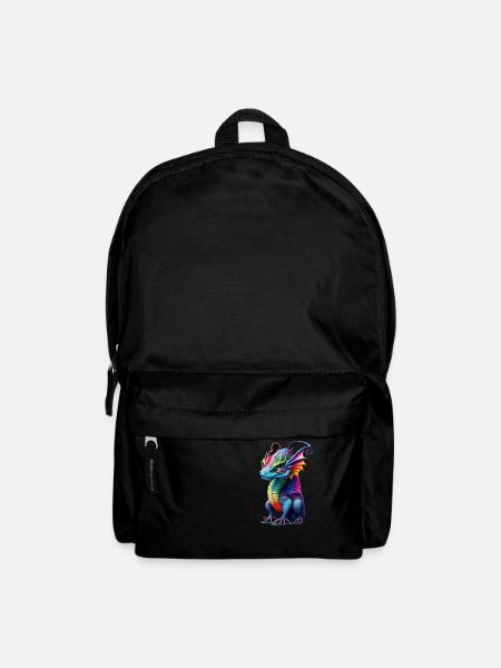 Süßer chinesischer Baby Drache bunt Männer Frauen - Rucksack - Schwarz