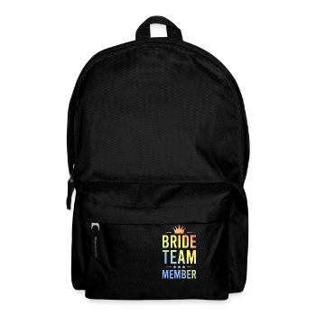 Bride Team Bunt - Rucksack - Schwarz - Vorne