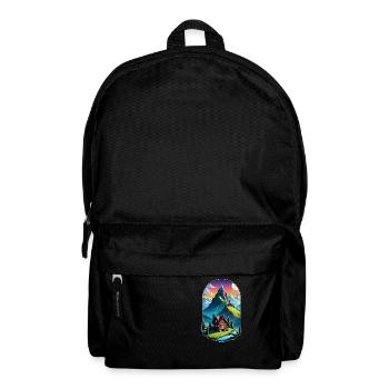 Mountain Nature Hiking Climbing Lake - Backpack - black - Front