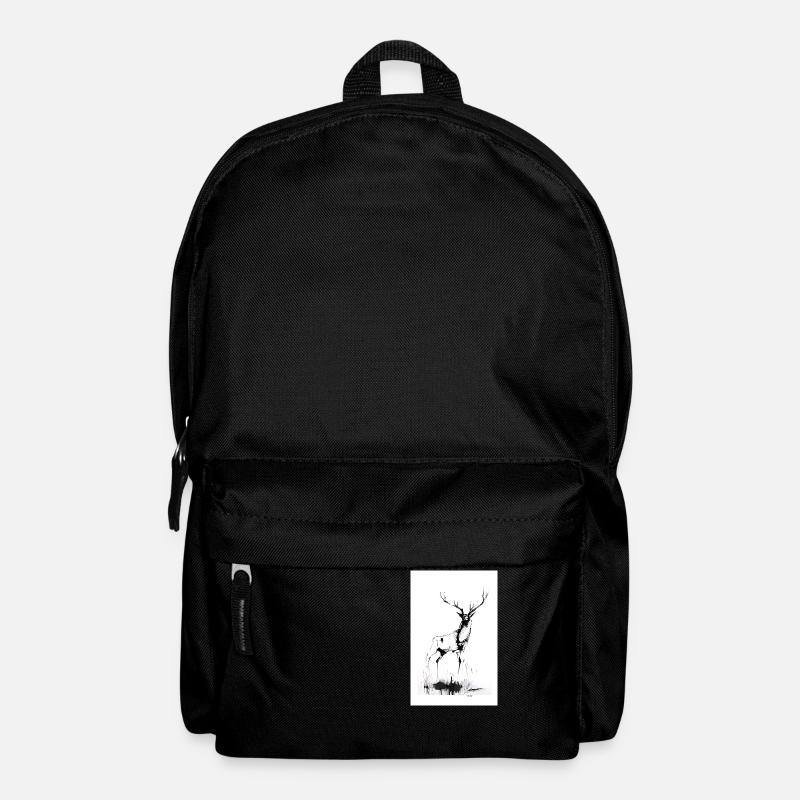 Le cerf - Sac à dos - noir