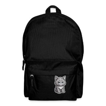 Cute kitten design - Backpack - black - Front