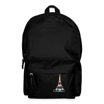 Eiffel tower #7 - Backpack - black - Front