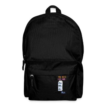 We need Love and Milk Comicstyle 2 - Rucksack - Schwarz - Vorne