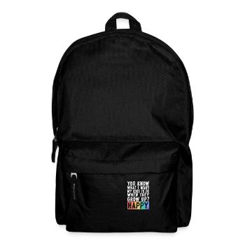 I Want My Kids To Be Happy Lgbtq+ Supportive - Sac à dos - noir - Devant