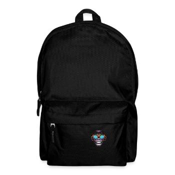 Monkey Hipster Cool Party - Backpack - black - Front