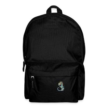 Seahorse Halloween Comic Funny - Backpack - black - Front