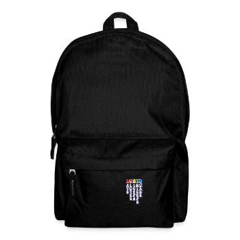 LGBTQ Lats Glutes Biceps Triceps Quads Rainbow - Backpack - black - Front