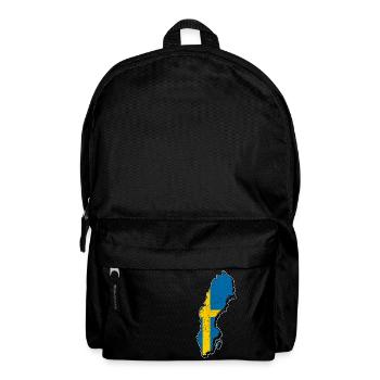 Schweden swedish Karte Urlaub Reise Geschenk SWE - Rucksack - Schwarz - Vorne