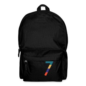 Die Zahl 7 - Rucksack - Schwarz - Vorne