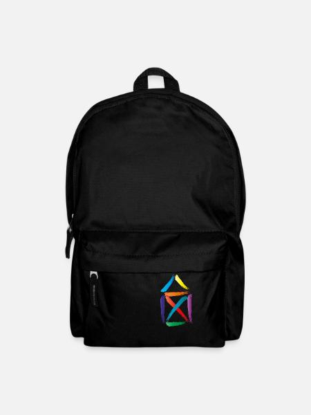buntes haus - Rucksack - Schwarz