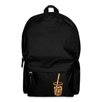 Bubble Tea Comic Design - Backpack - black - Front