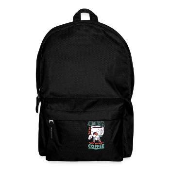 Coffee Espresso Capuccino Office Fun Gift - Backpack - black - Front