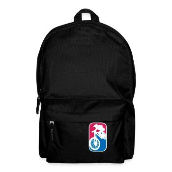 Mountainbike Downhill Fahrrad mtb logo Geschenk - Rucksack - Schwarz - Vorne
