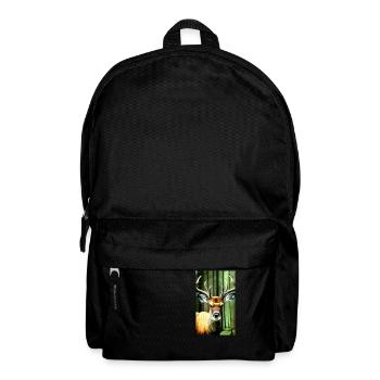 Cool Comic Portrait of a wild red deer majestic - Backpack - black - Front