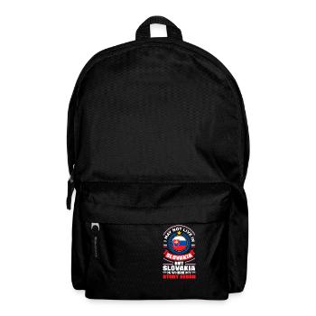 Slovak Slovakia Slovak Flag Quote - Backpack - black - Front