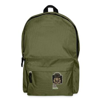 Peuples de la forêt. Vivre, Aimer, Forêt - Sac à dos - vert olive - Devant