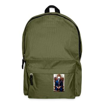 ARTWORK Skull Throne - Backpack - olive green - Front