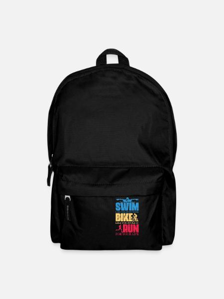 Nager comme le bateau coulé Vélo comme si vous l’aviez volé Courez - Sac à dos - noir