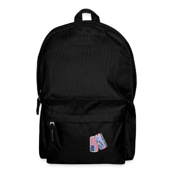 Erkennungsmarke WEST VIRGINIA Flagge USA - Rucksack - Schwarz - Vorne