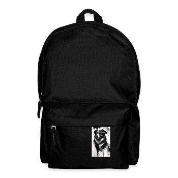 Hundeliebe: Hebe deinen Stil mit Niedlichkeit - Rucksack - Schwarz - Vorne