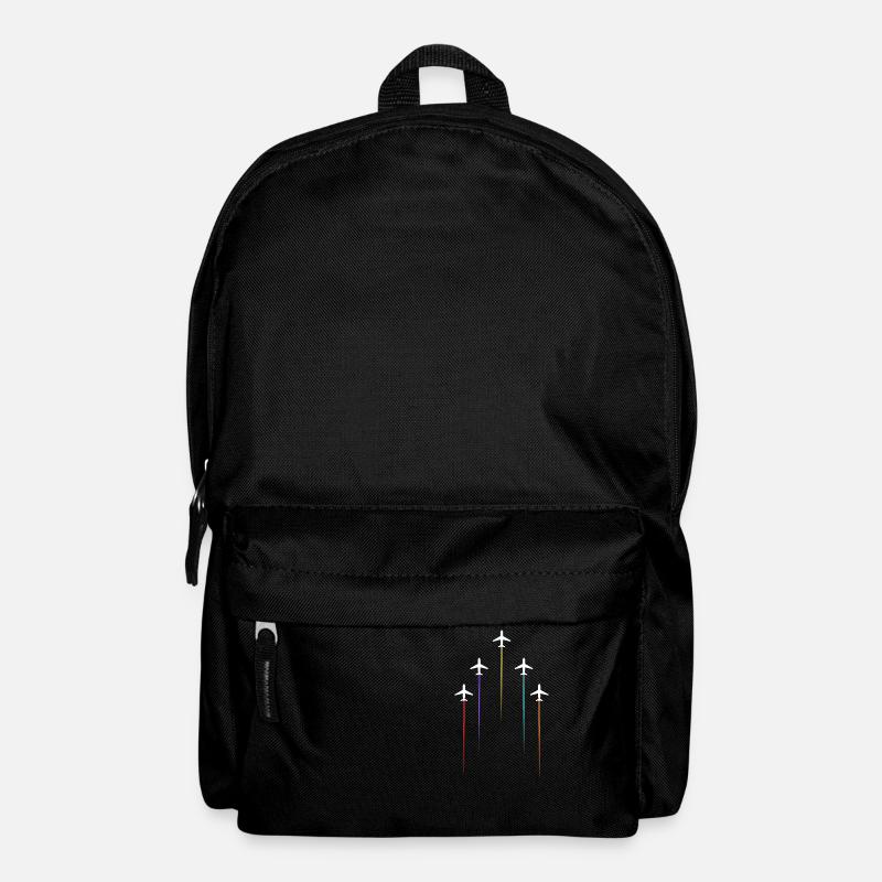 Farbige Freileitungen - Rucksack - Schwarz