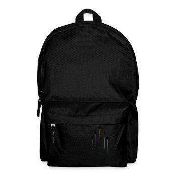 Farbige Freileitungen - Rucksack - Schwarz - Vorne