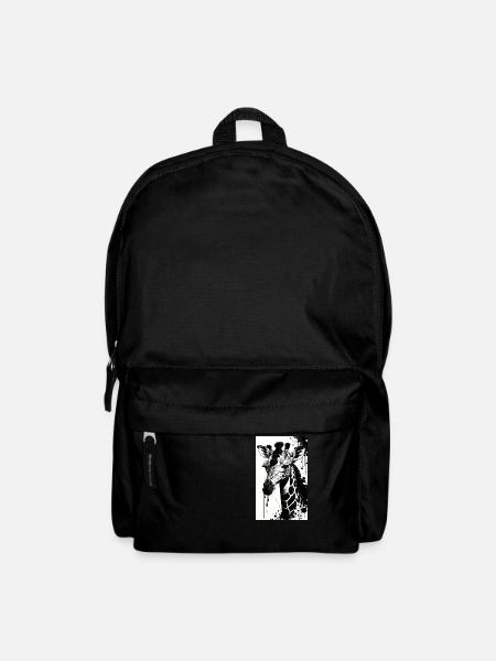 Giraffe: Sanfte Riesen - Rucksack - Schwarz