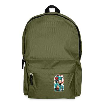 Indische Prinzessin - Aztek - Rucksack - Olivgrün - Vorne