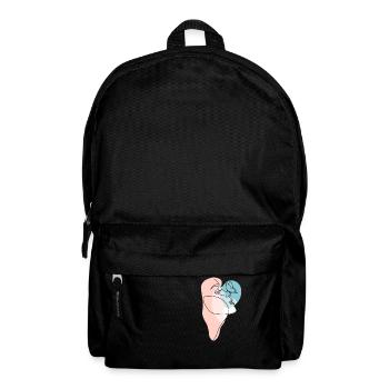 Femme papillon ligne - Sac à dos - noir - Devant